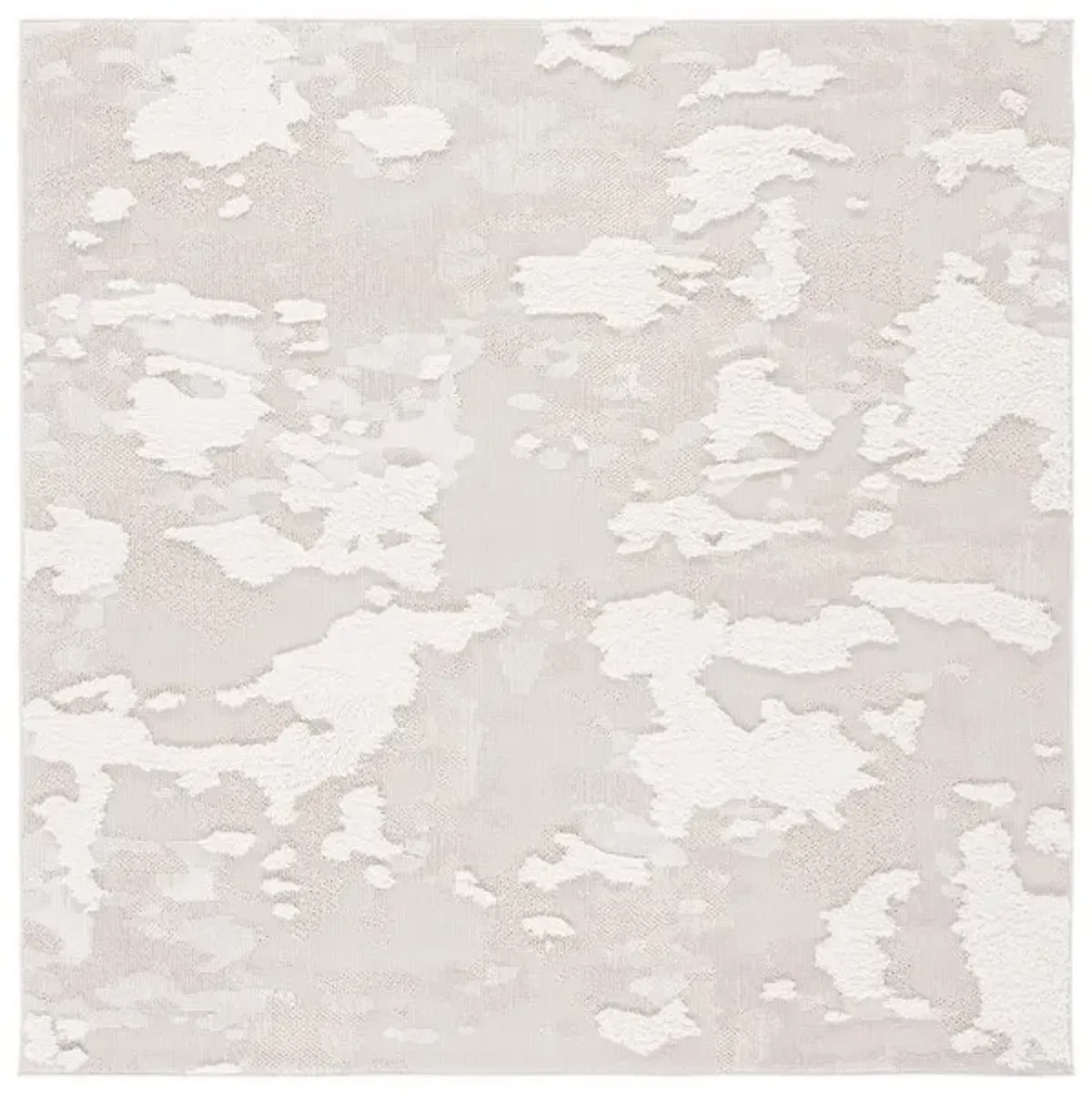 TRENDS 100 Beige 3' X 3' Square Square Rug