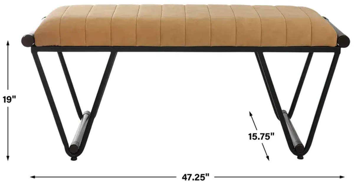 Woodstock Mid-Century Bench