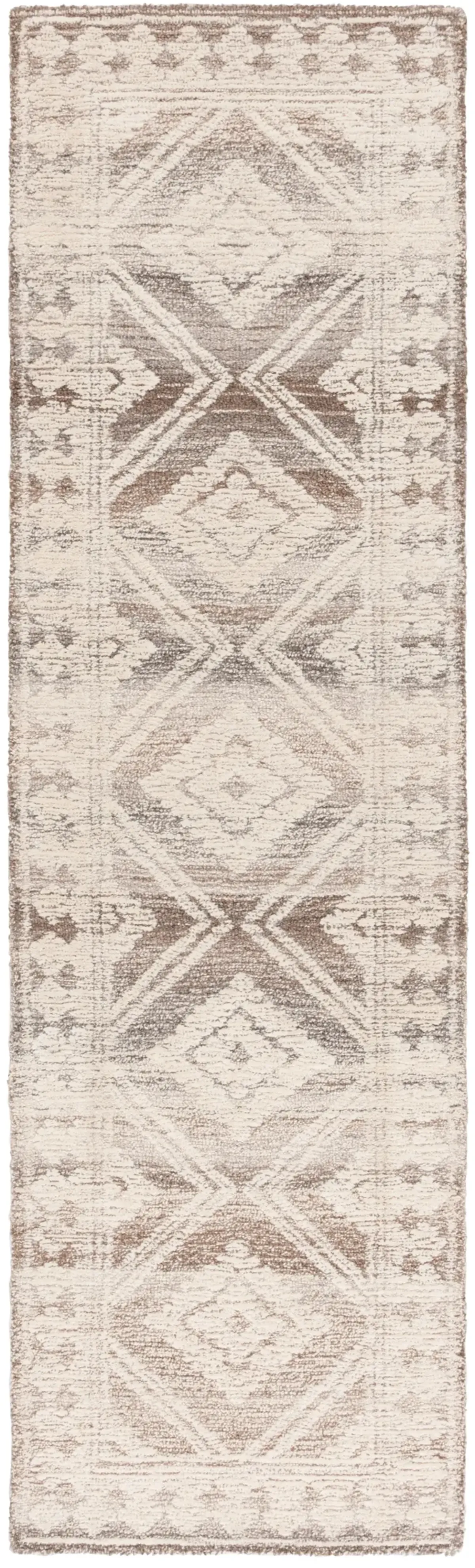 KENYA 575 BROWN  2'-3' x 8' Runner Rug