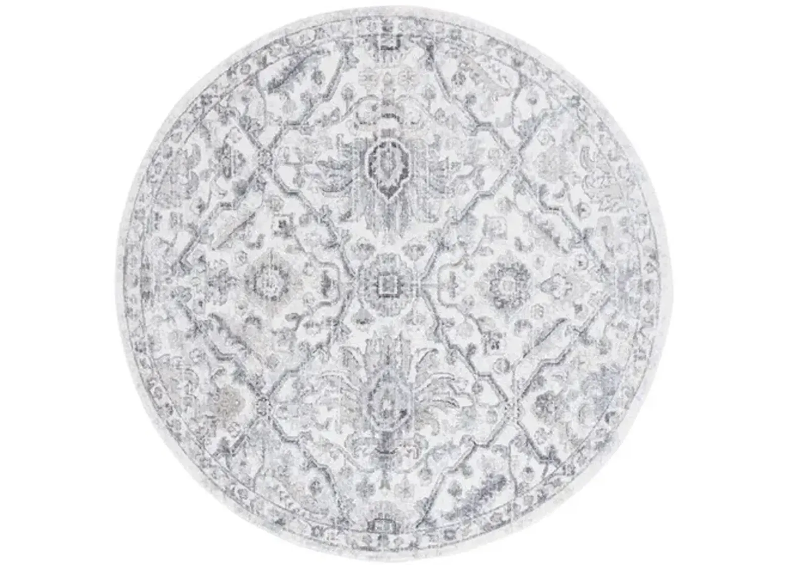 OPAL 466 Grey 6'-7' X 6'-7' Round Round Rug