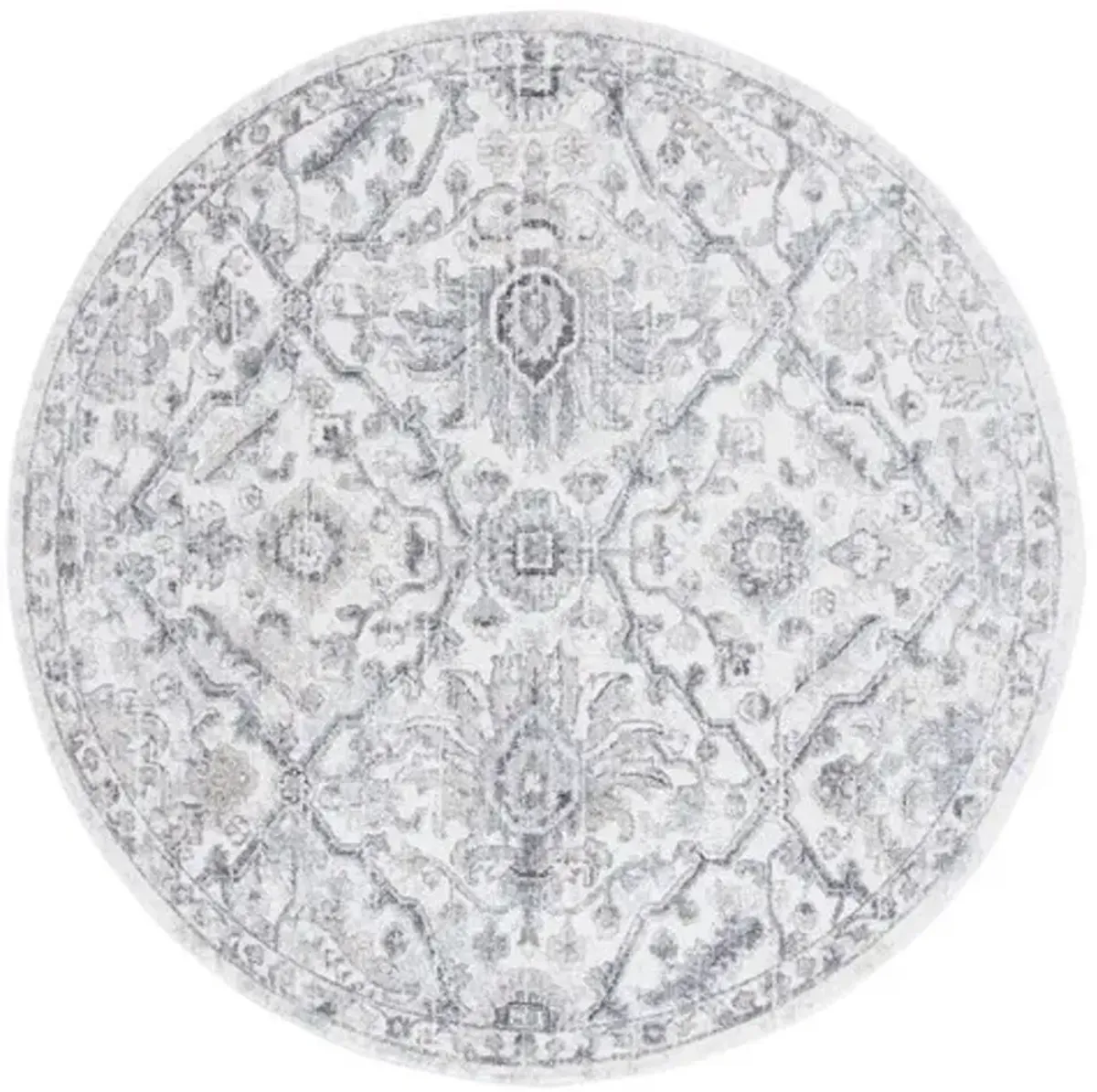 OPAL 466 Grey 6'-7' X 6'-7' Round Round Rug