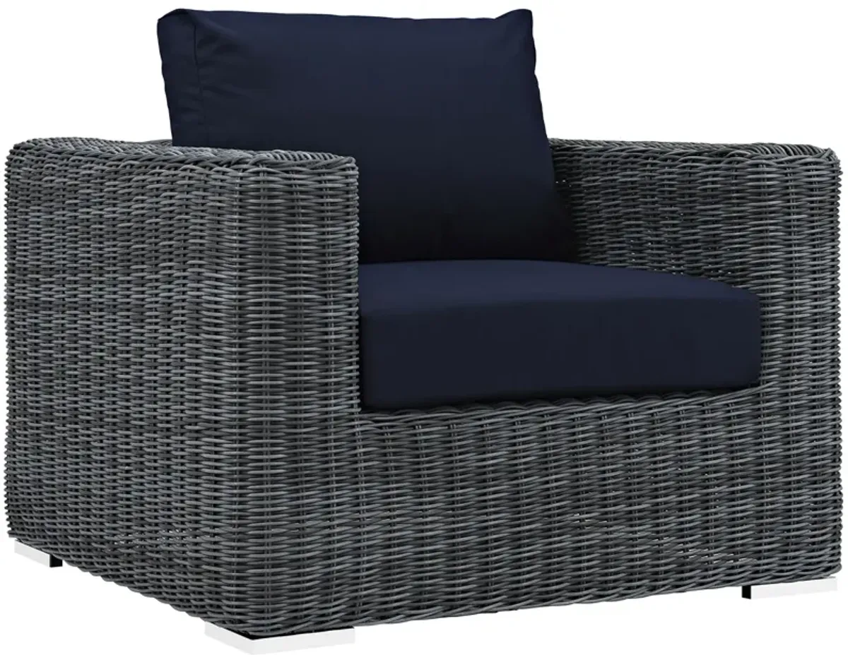 Summon 3 Piece Outdoor Patio Sunbrella® Sectional Set