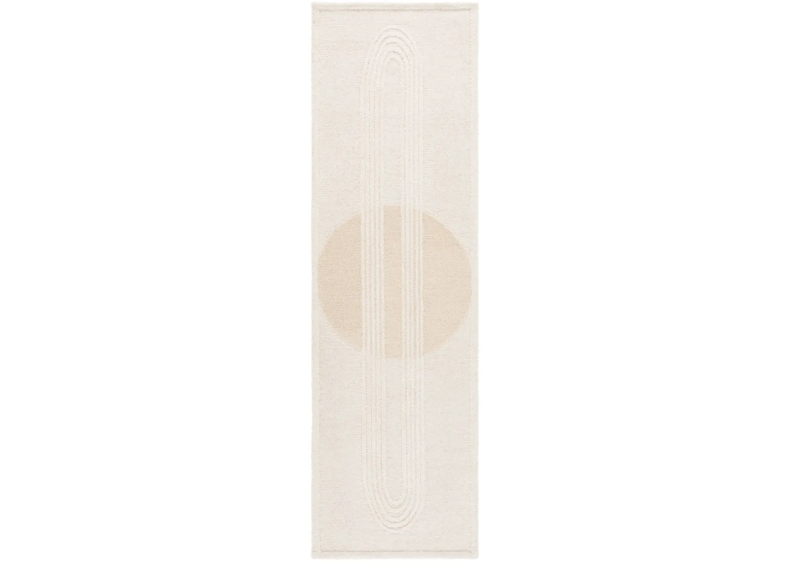 RODEO DRIVE 376 IVORY  2'-3' x 8' Runner Rug