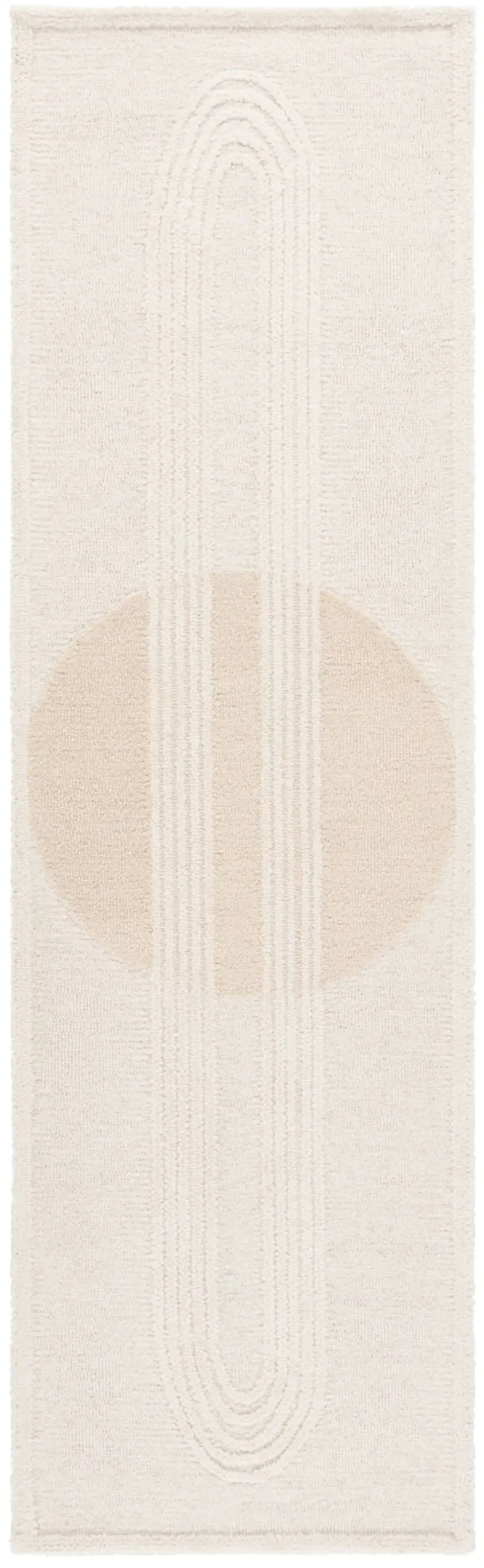 RODEO DRIVE 376 IVORY  2'-3' x 8' Runner Rug