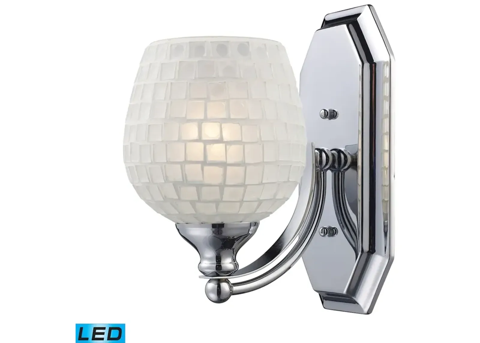 Mix and Match Vanity 5" Wide 1-Light Vanity Light - Polished Chrome