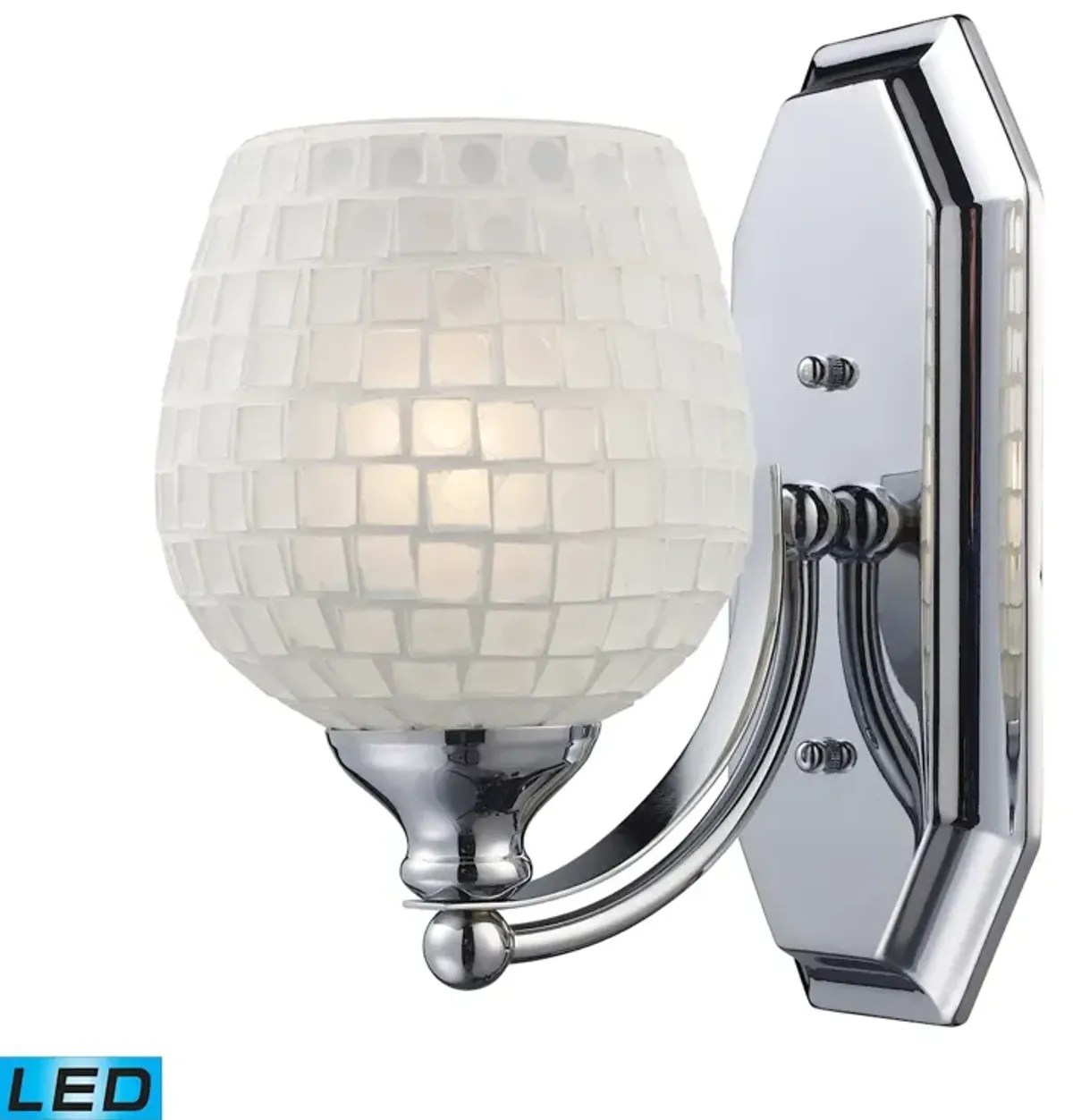 Mix and Match Vanity 5" Wide 1-Light Vanity Light - Polished Chrome