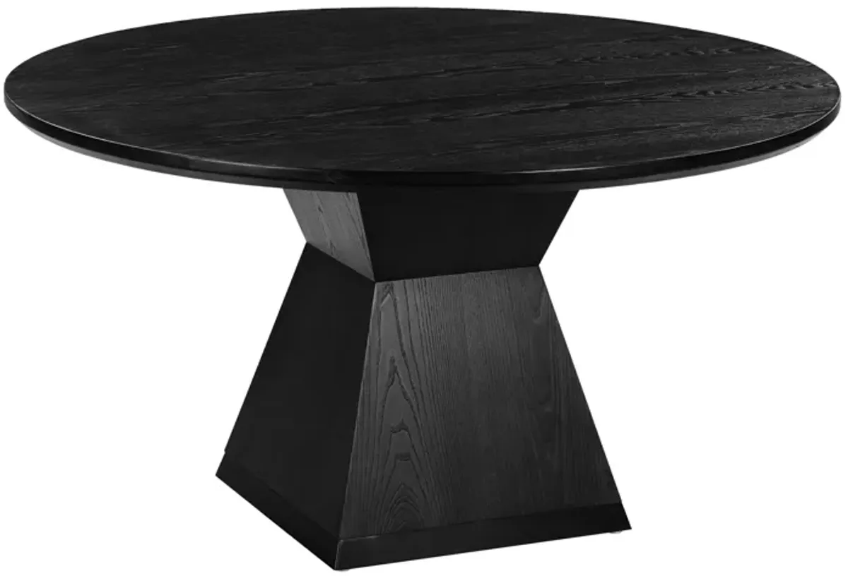 Nolan Black Round Wood Dining Table