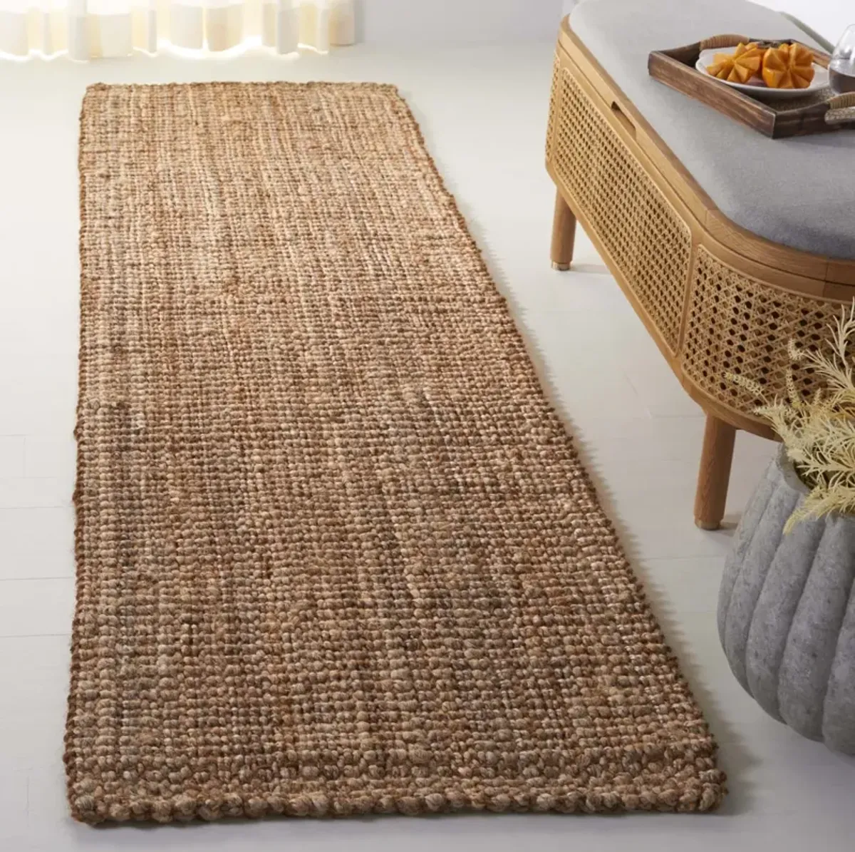 NATURAL FIBER 676 NATURAL 2'-3' x 8' Runner Rug