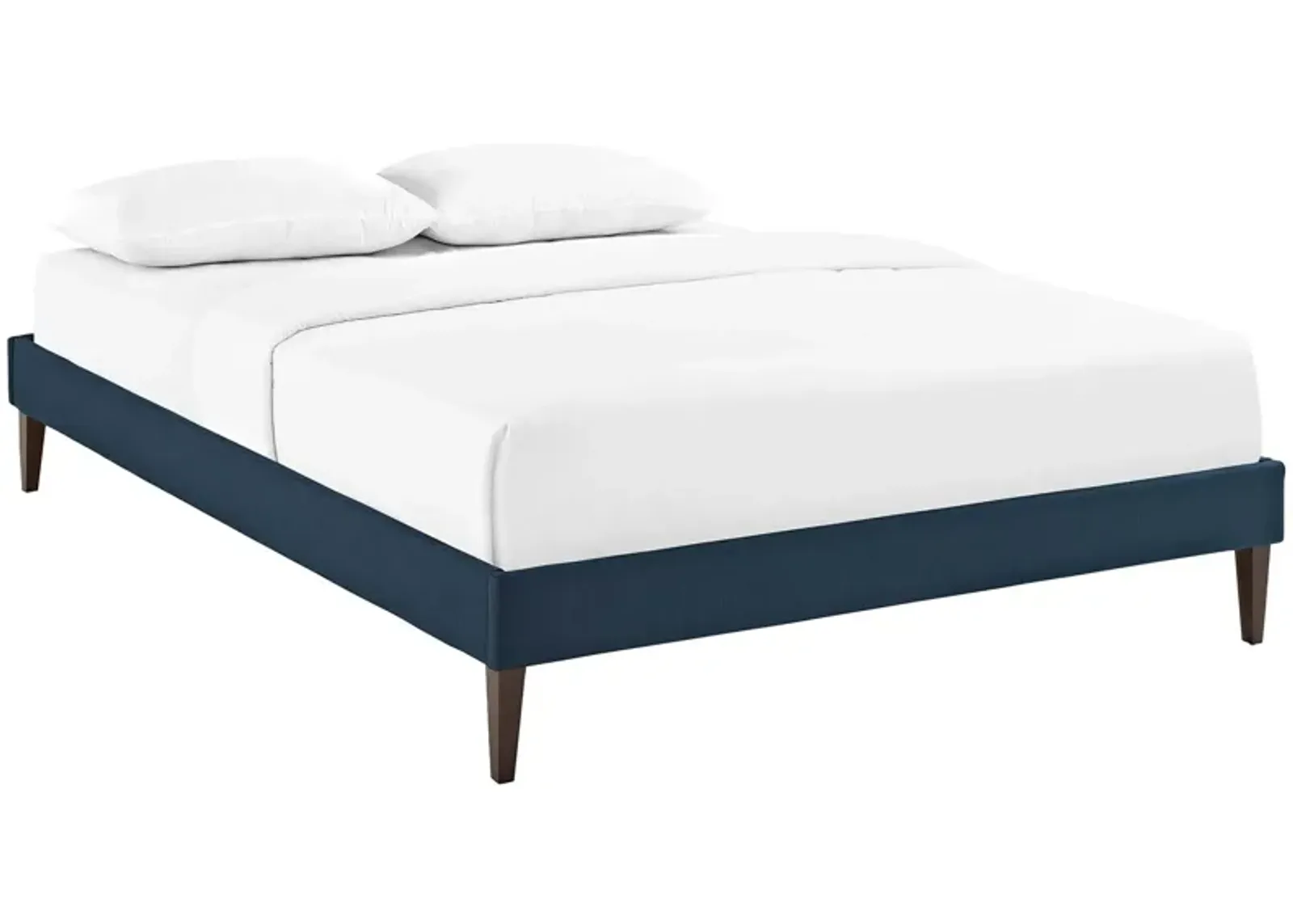 Tessie Full Fabric Bed Frame with Squared Tapered Legs