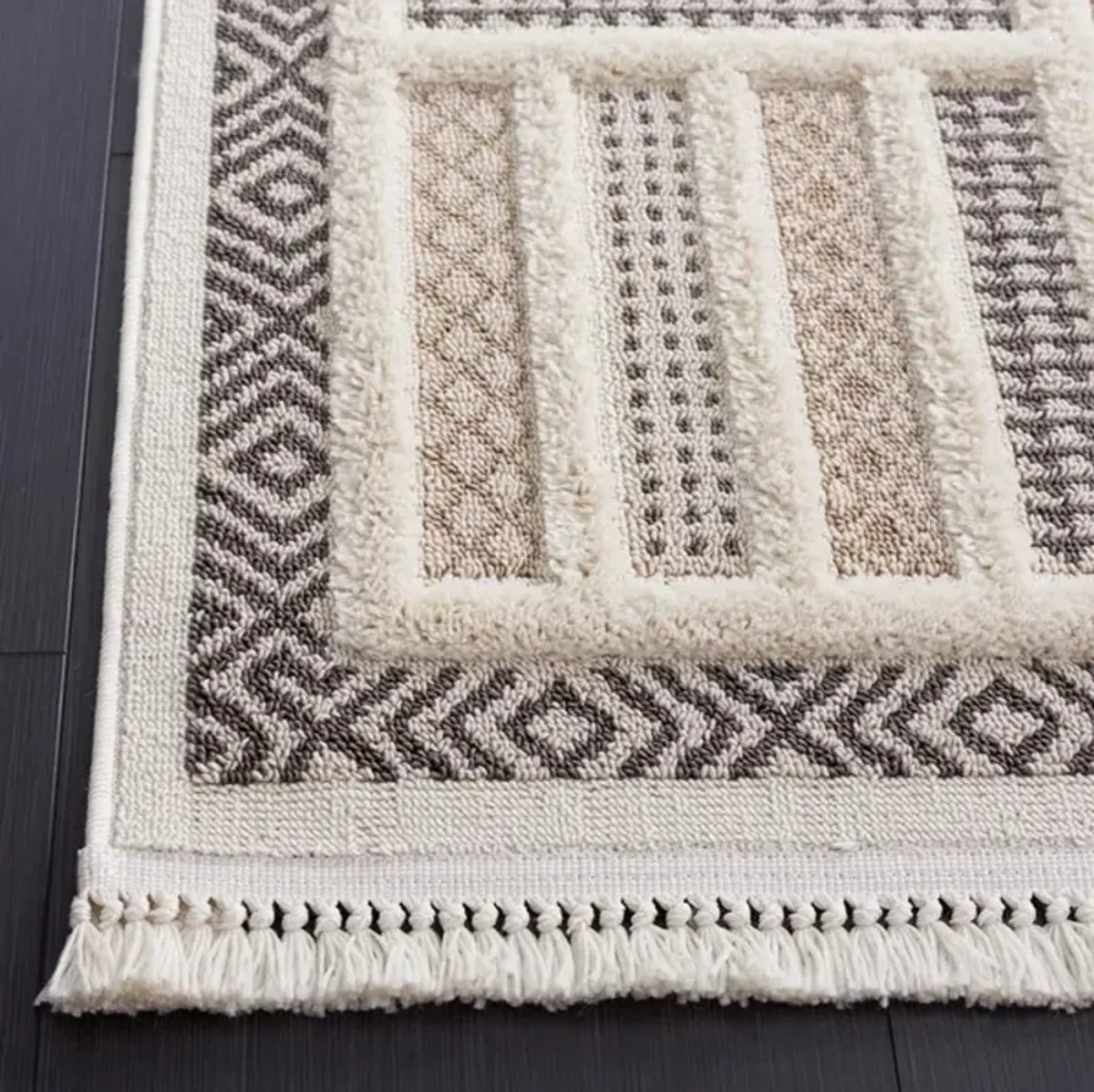 URBAN 212 Beige 2'-2' X 8' Runner Rug