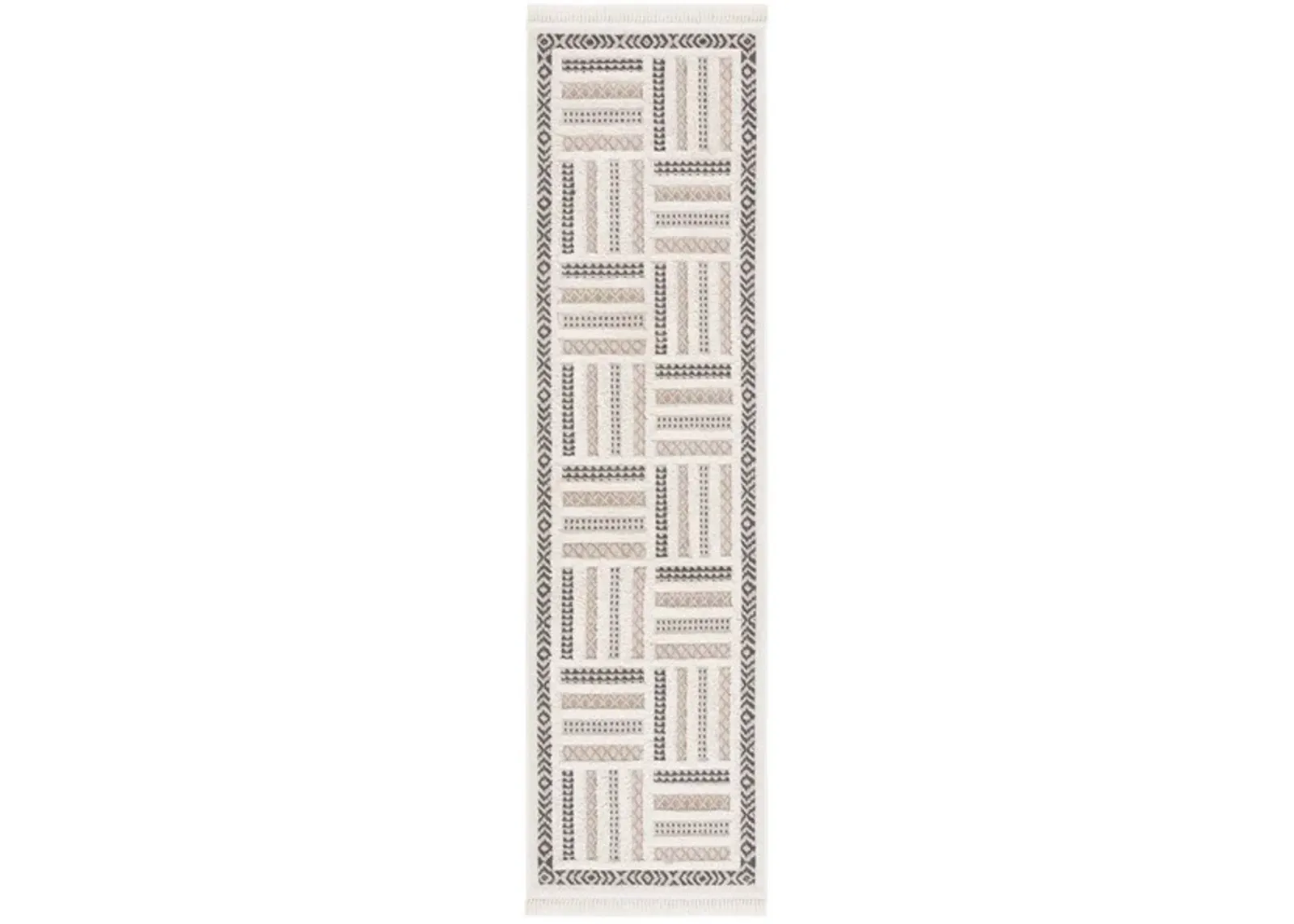 URBAN 212 Beige 2'-2' X 8' Runner Rug