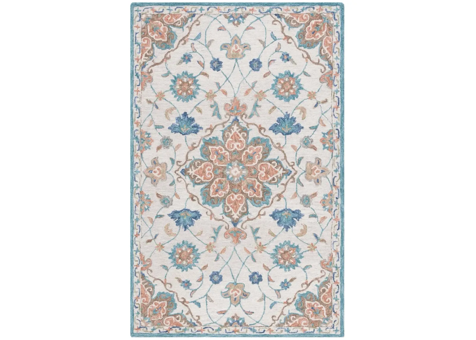 BLOSSOM 689 BEIGE  8' x 10' Large Rectangle Rug