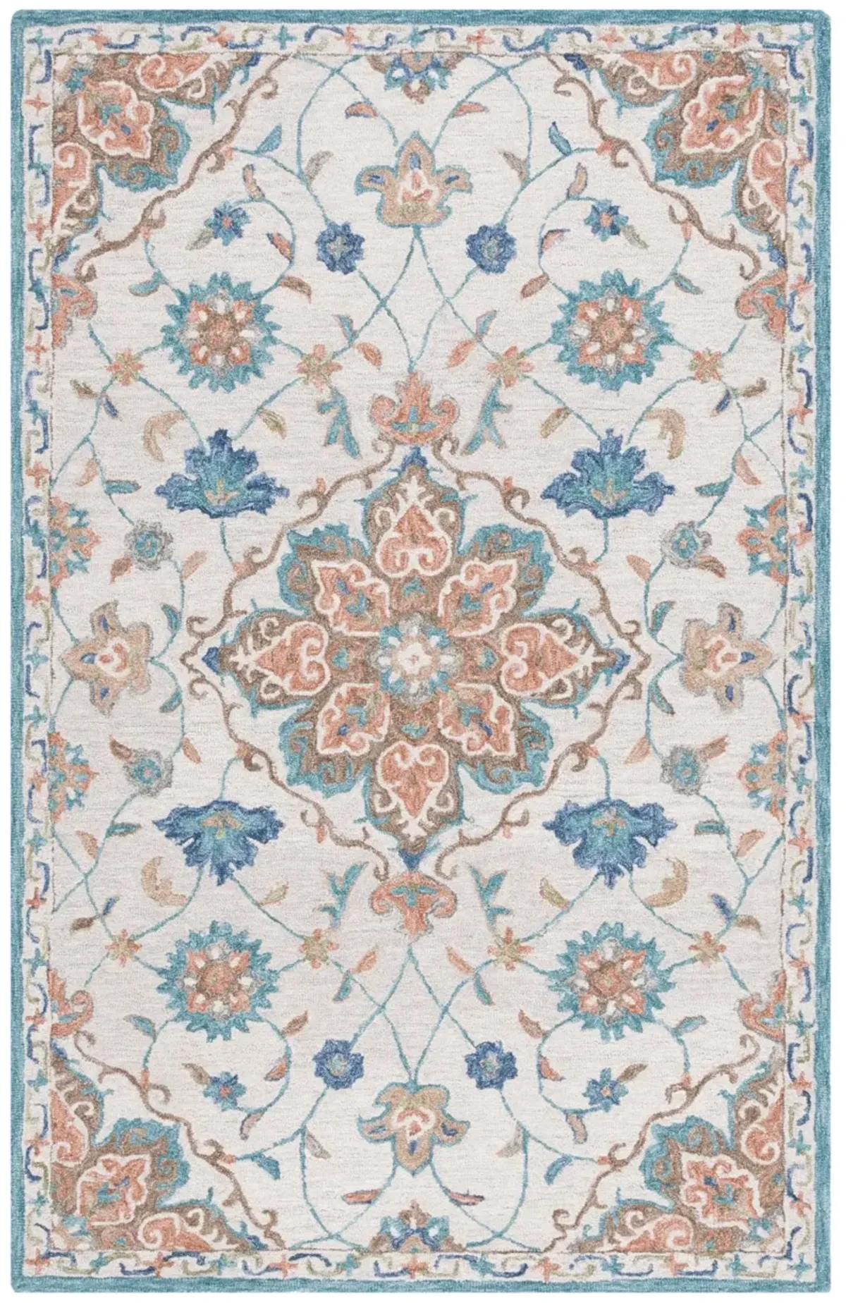 BLOSSOM 689 BEIGE  8' x 10' Large Rectangle Rug