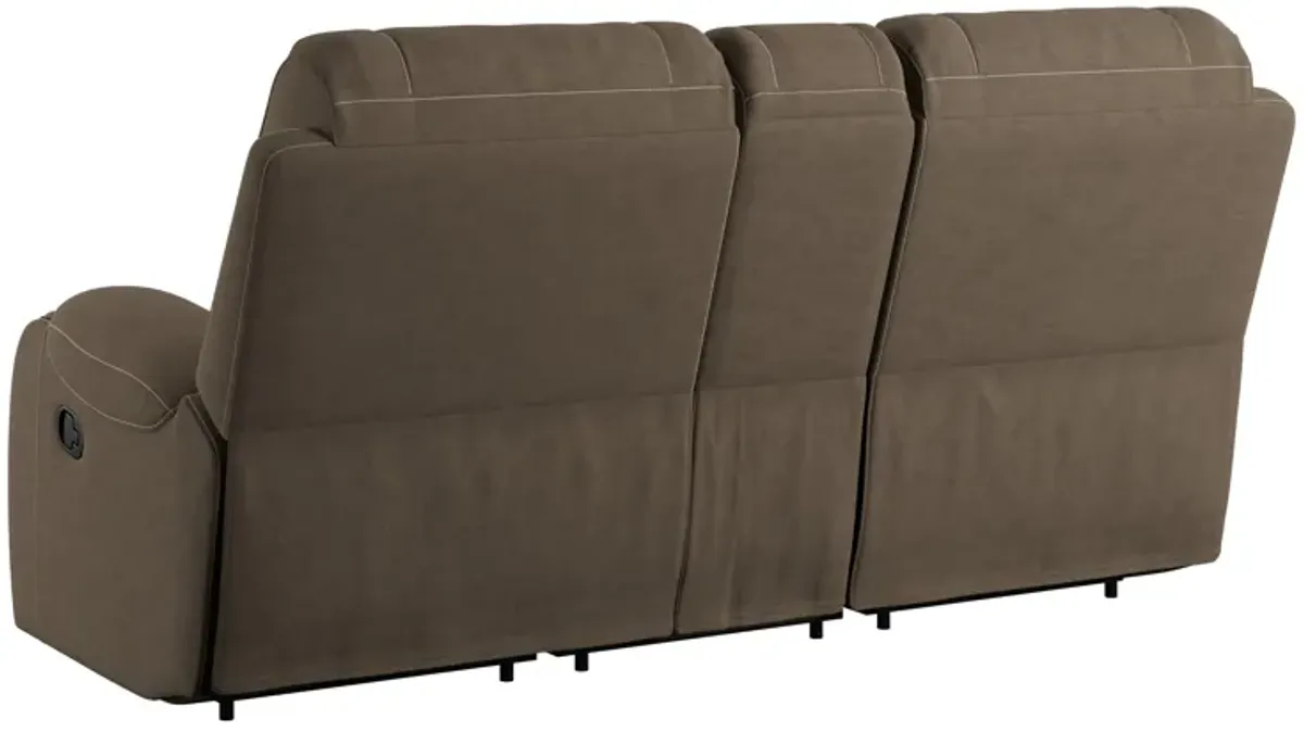 Adrian Reclining Glider Console Loveseat