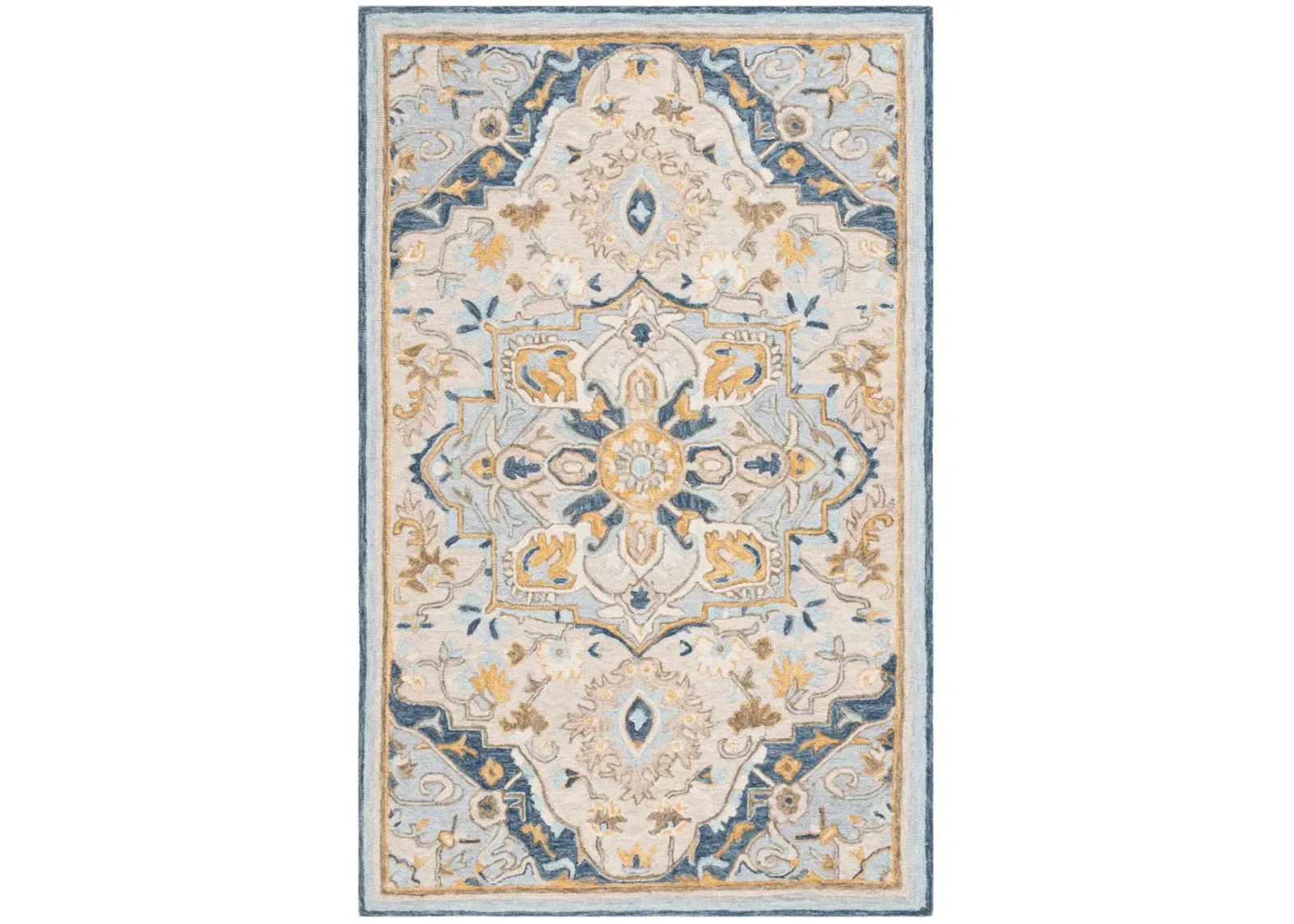 MET726 BEIGE  6' x 9' Medium Rectangle Rug