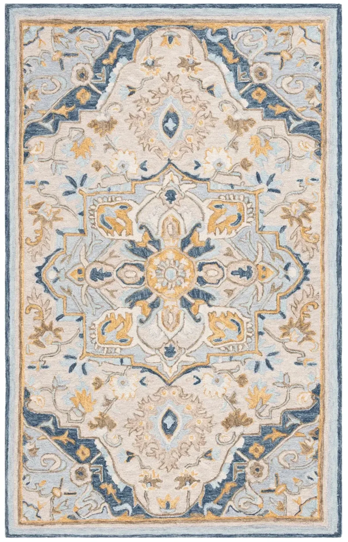 MET726 BEIGE  6' x 9' Medium Rectangle Rug