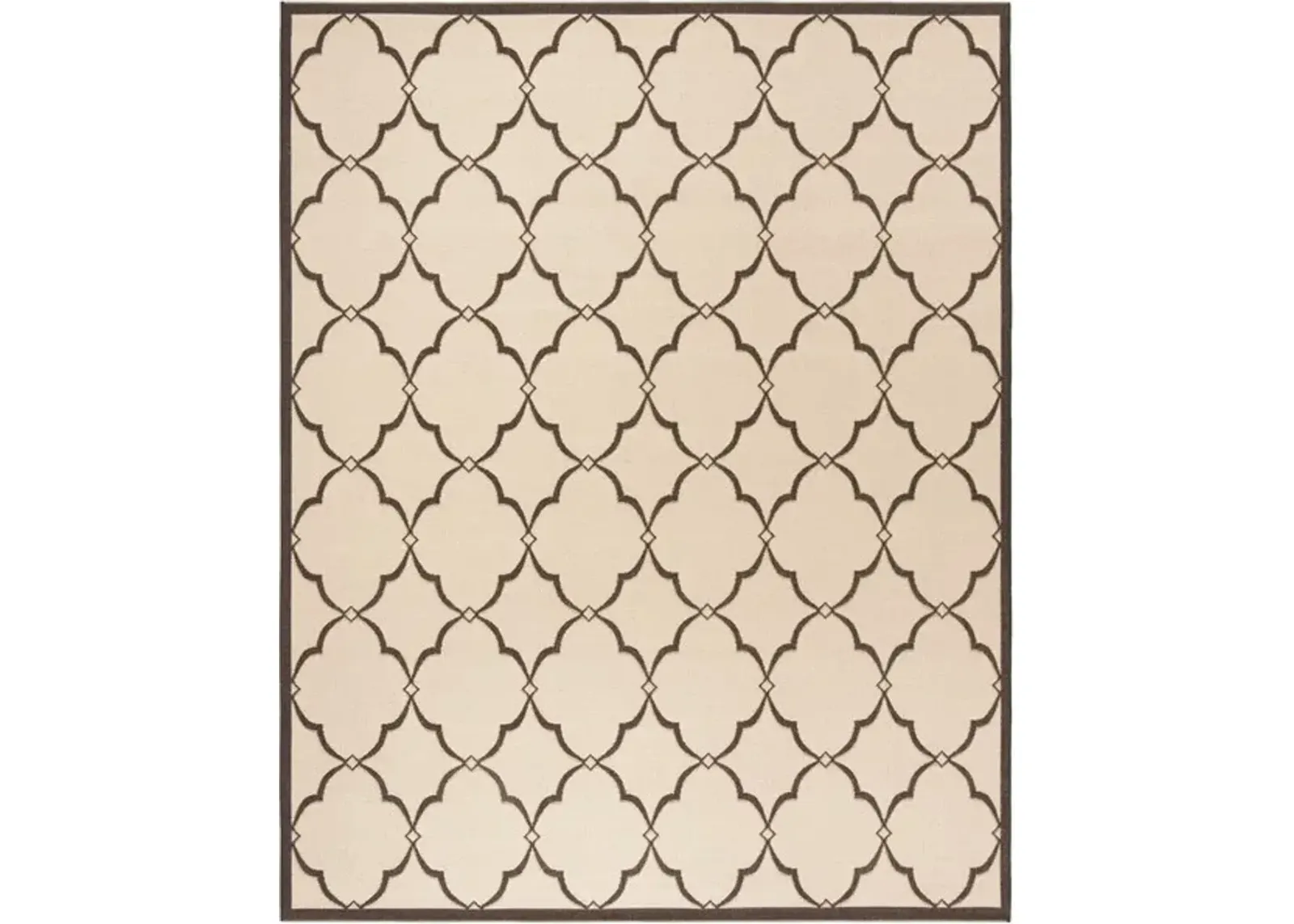 LINDEN 125 Collection LND125U-9 Creme / Brown 9' X 12'