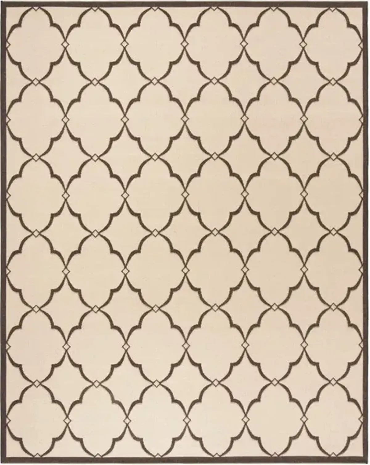 LINDEN 125 Collection LND125U-9 Creme / Brown 9' X 12'