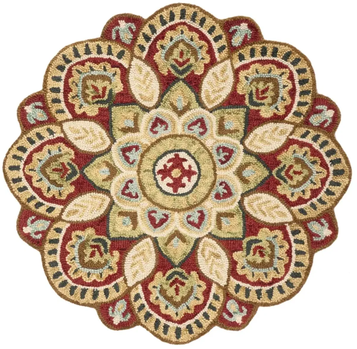 NOVELTY 604 RED  11' x 11'  Novelty Novelty Rug