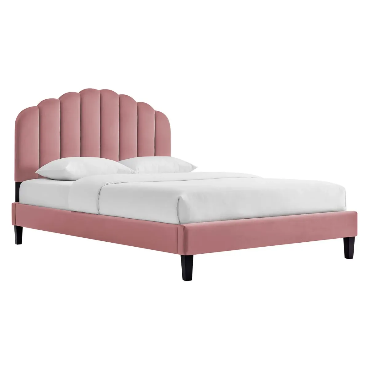 Daisy Performance Velvet Full Platform Bed