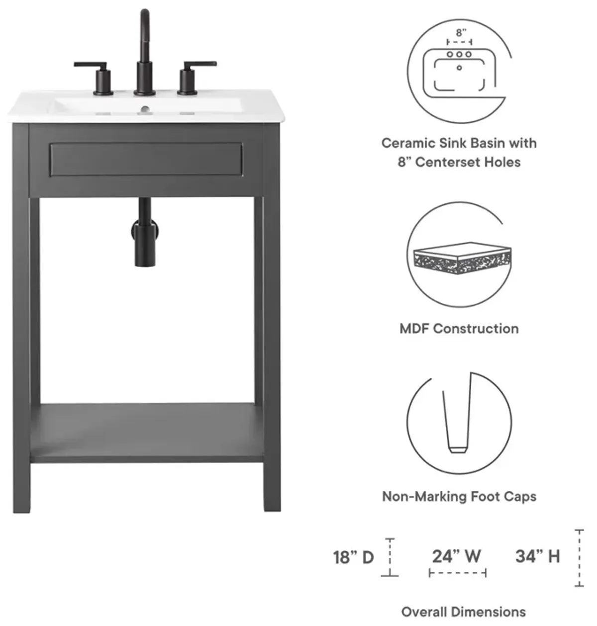 Altura 24" Bathroom Vanity