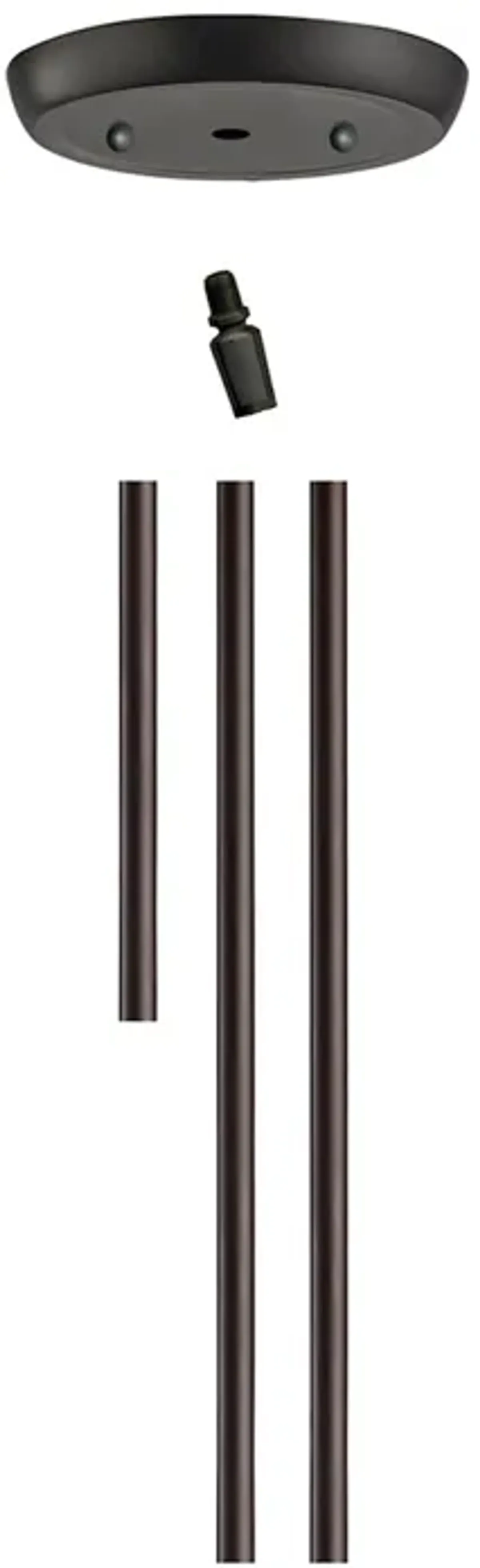 Rod Kit 1x6-inch, 2x12-inch Extensions - Oiled Bronze