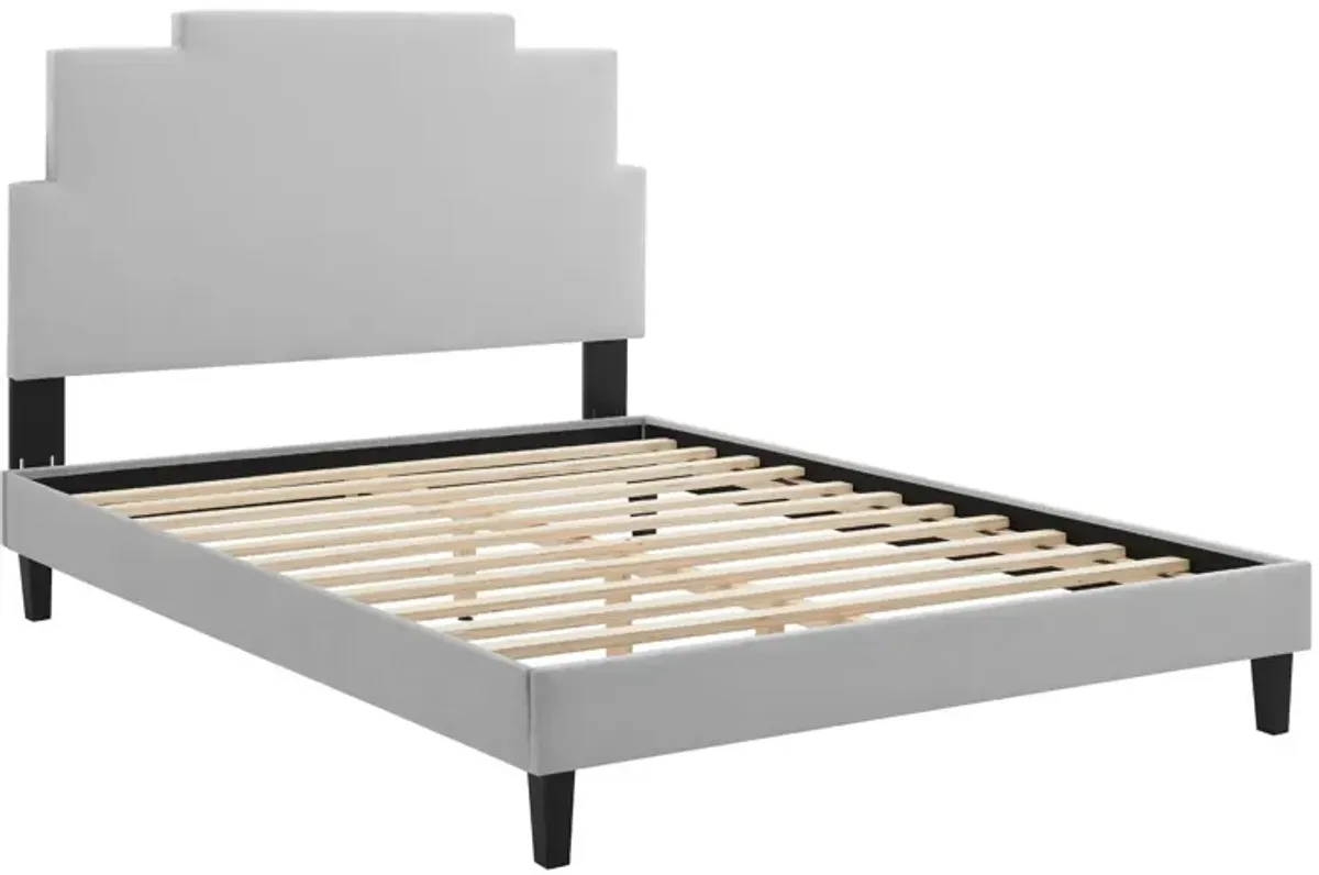 Lindsey Performance Velvet King Platform Bed