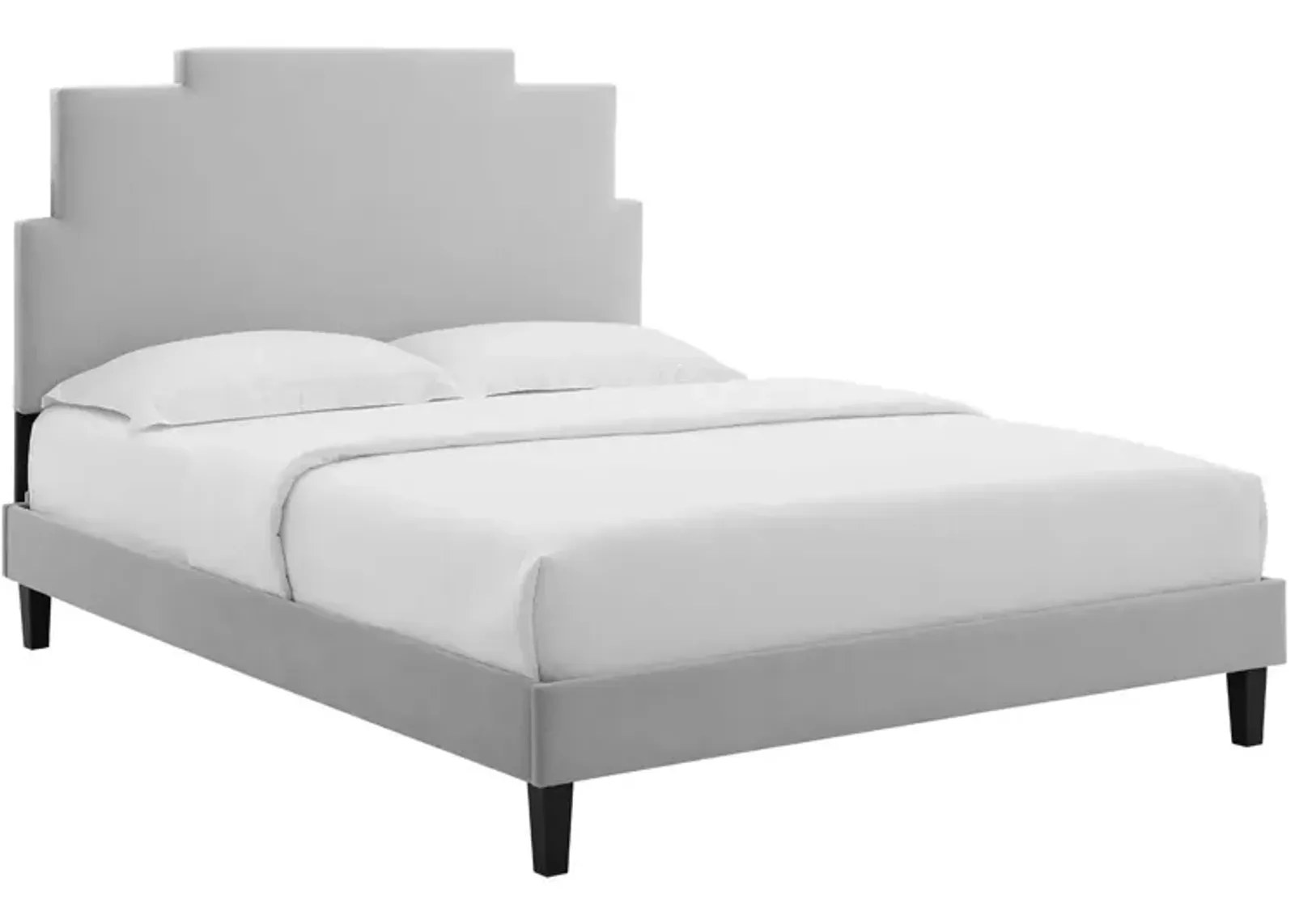 Lindsey Performance Velvet King Platform Bed