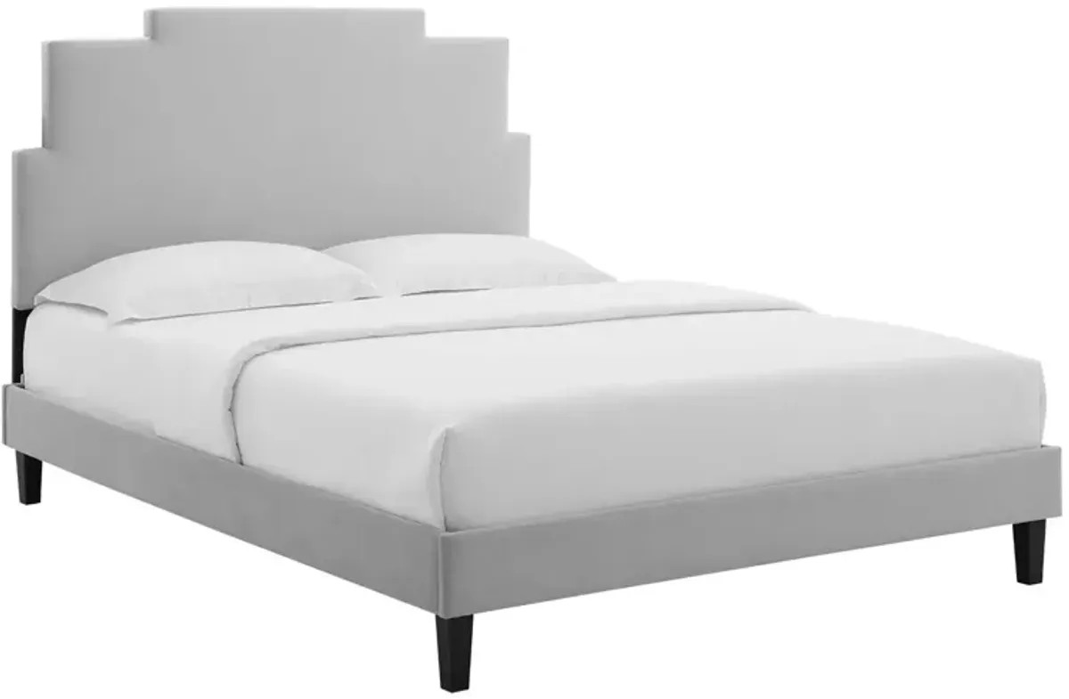 Lindsey Performance Velvet King Platform Bed