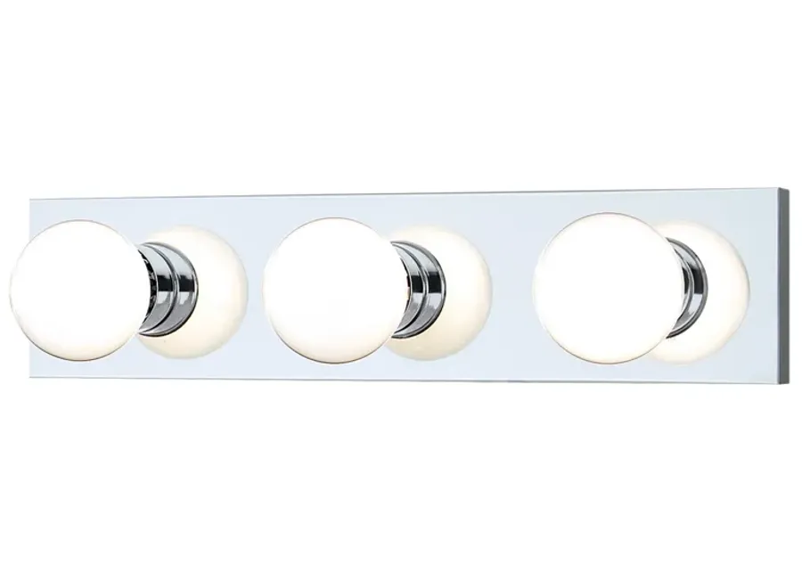 Vanity Strips 18" Wide 3-Light Vanity Light - Chrome