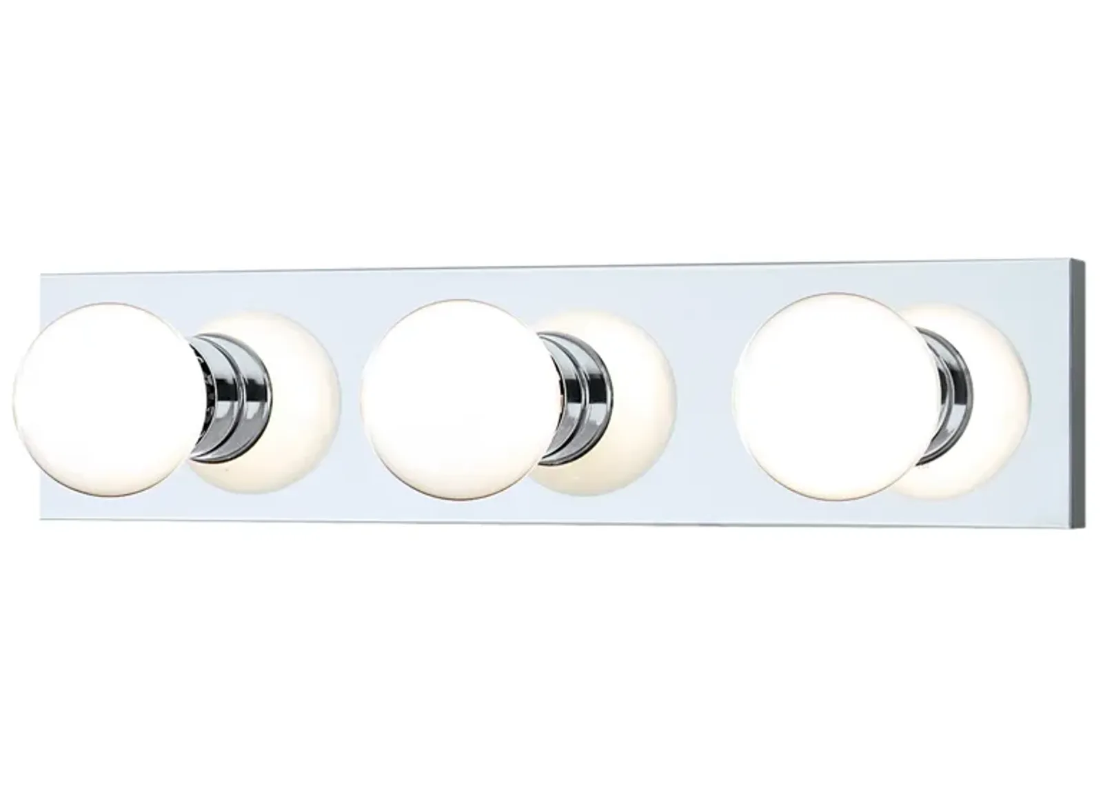 Vanity Strips 18" Wide 3-Light Vanity Light - Chrome