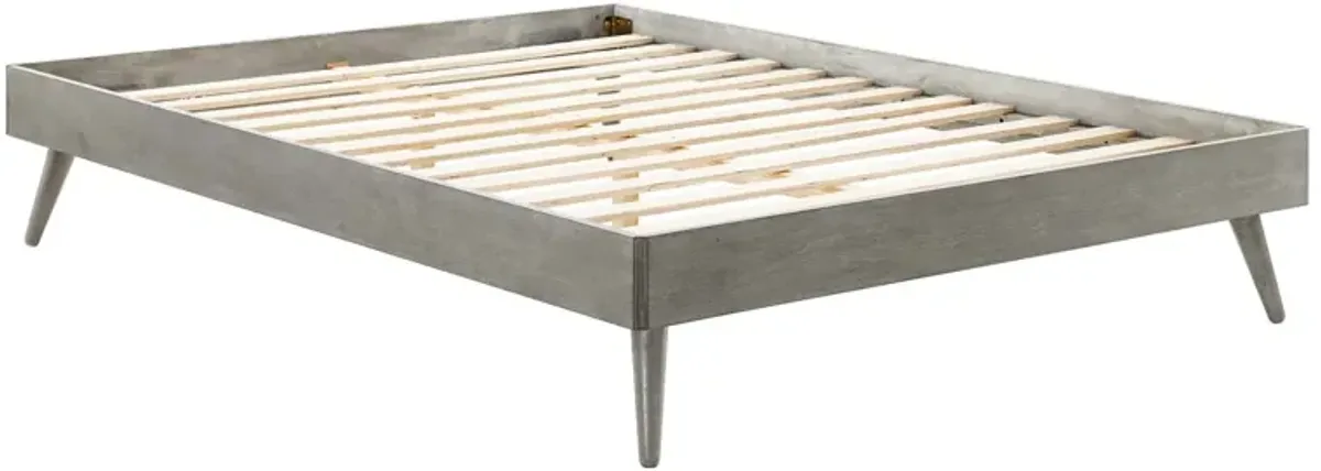 Margo King Wood Platform Bed Frame