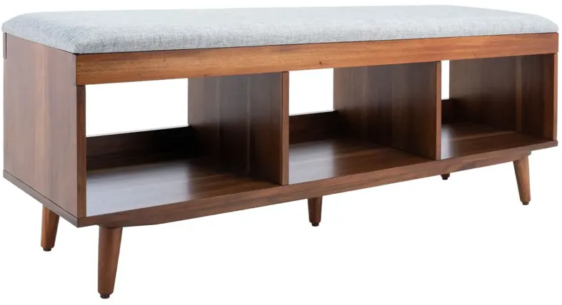 CRICKET OPEN SHELF BENCH W/ CUSHION