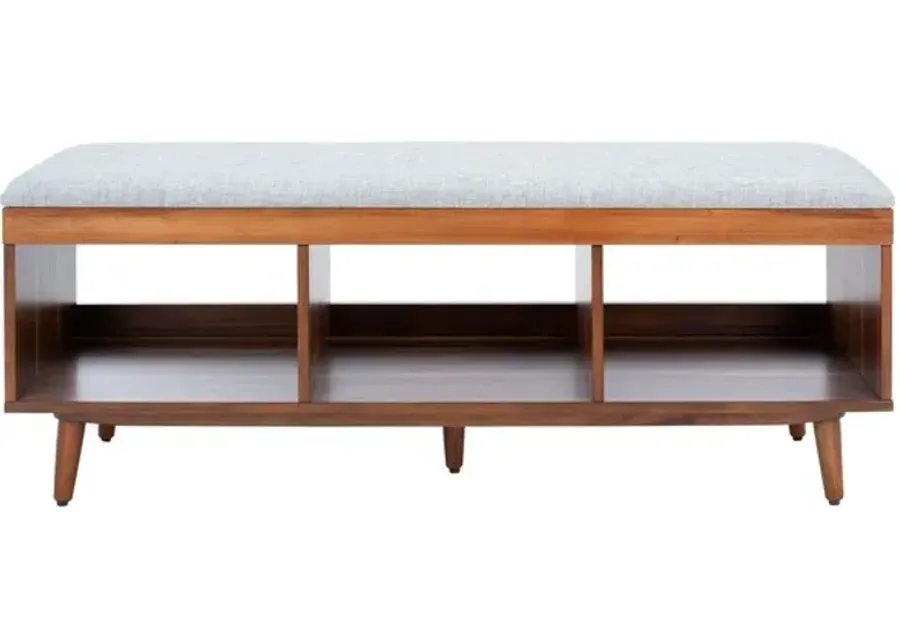 CRICKET OPEN SHELF BENCH W/ CUSHION