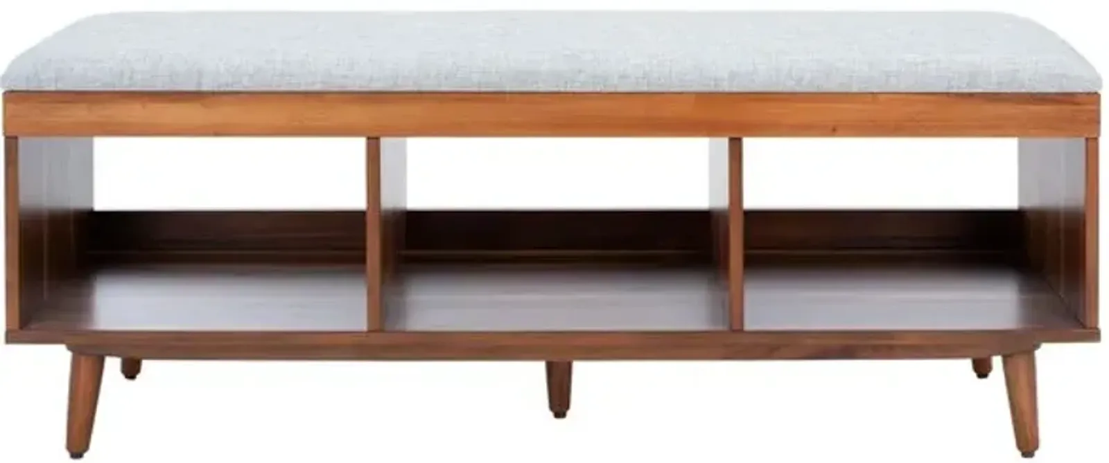 CRICKET OPEN SHELF BENCH W/ CUSHION