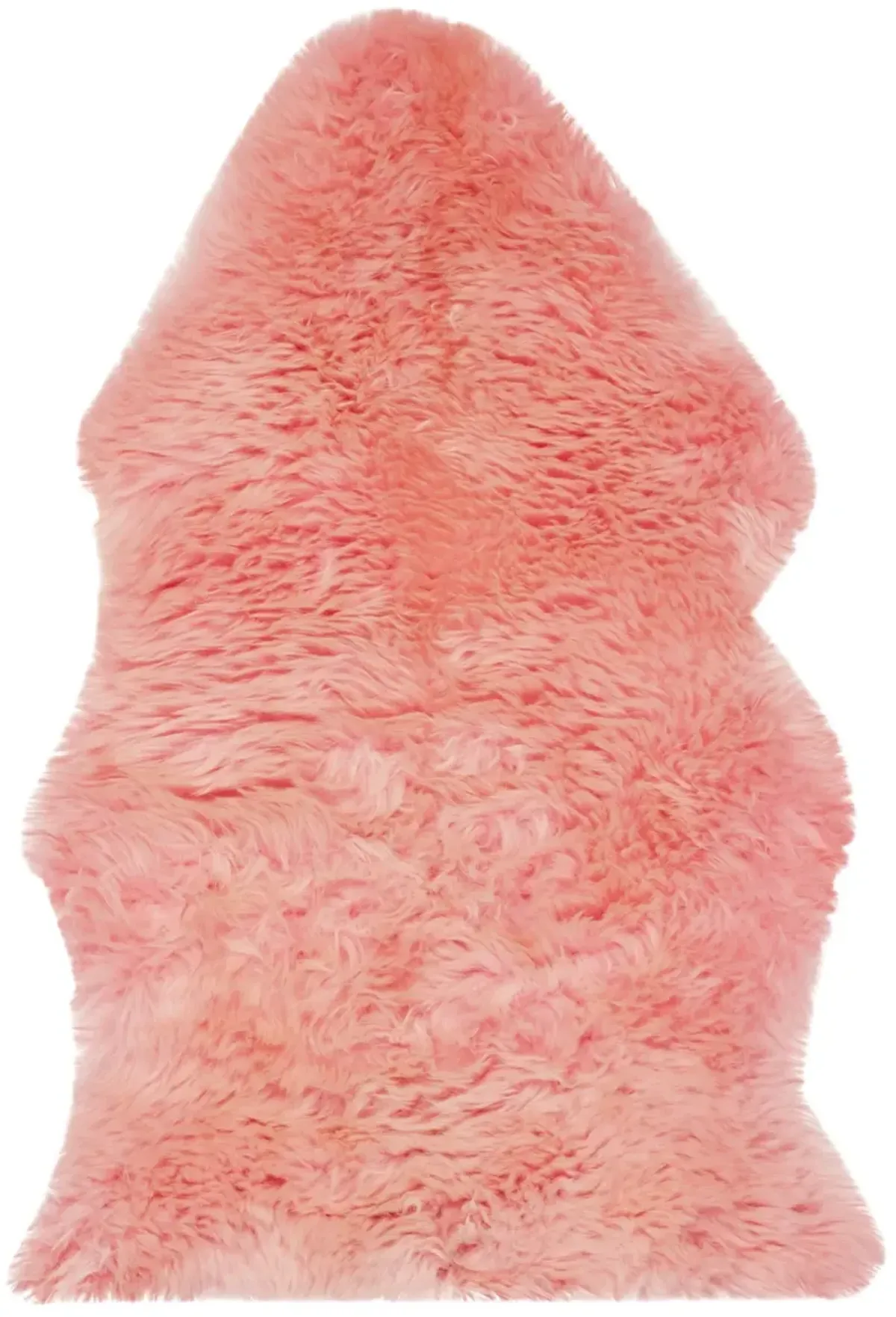 SHEEP SKIN 121 SOLID PINK 5'-5' x 7'-7' Medium Rectangle Rug