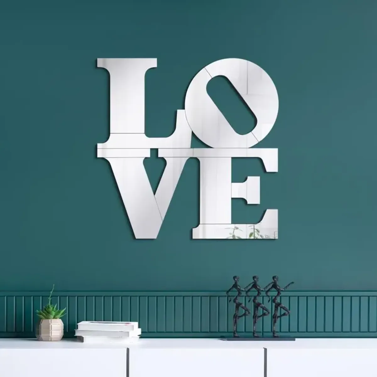 Aarav Letter Shaped Wall Mirror