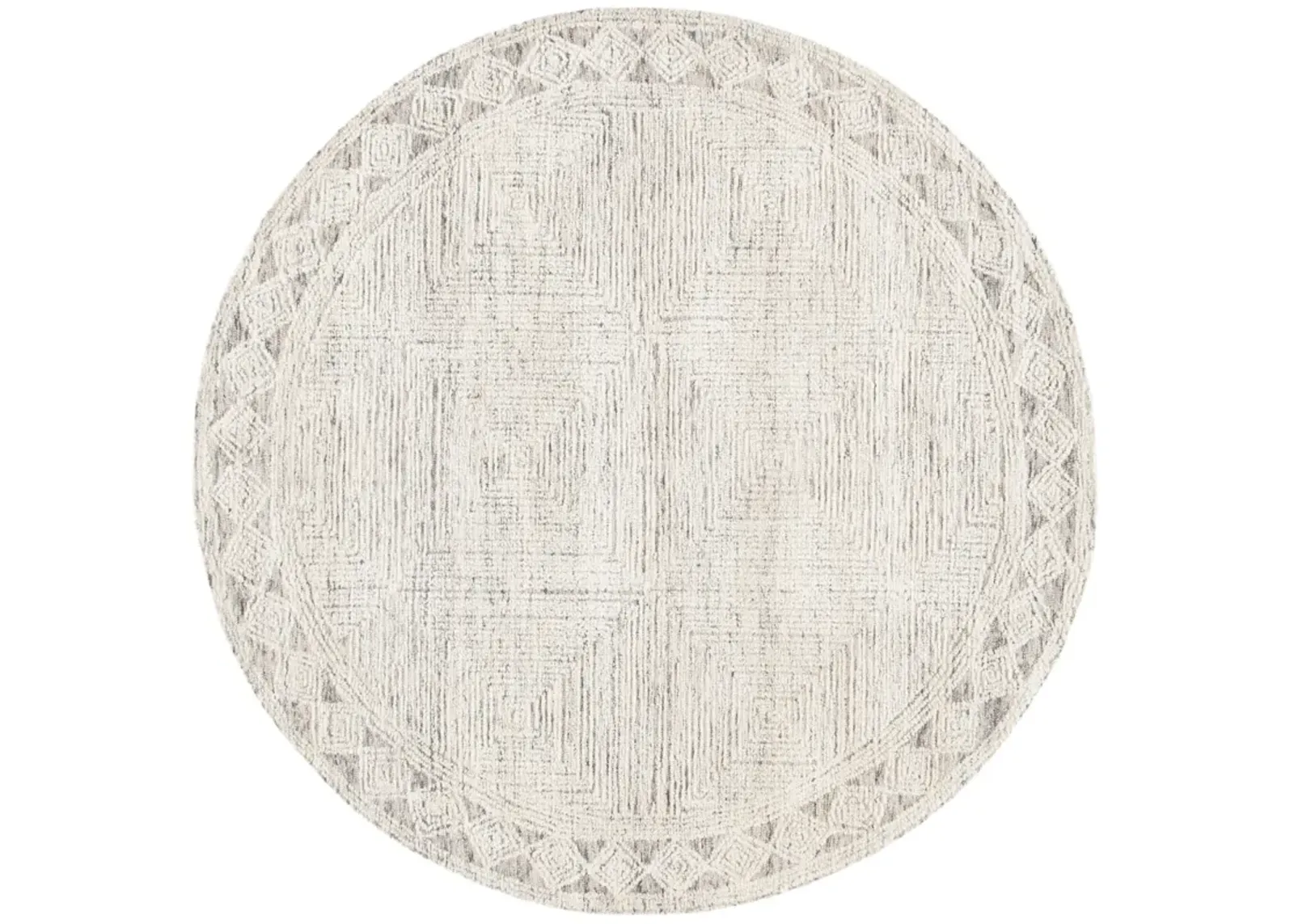 ABSTRACT 349 IVORY  10' x 10' Round Round Rug