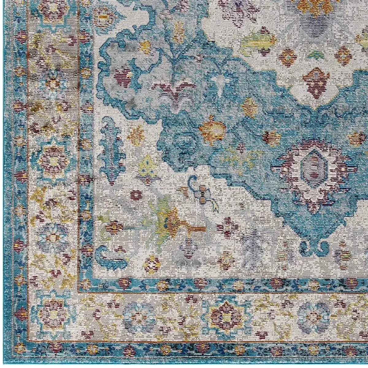 Success Anisah Distressed Floral Persian Medallion 5x8 Area Rug