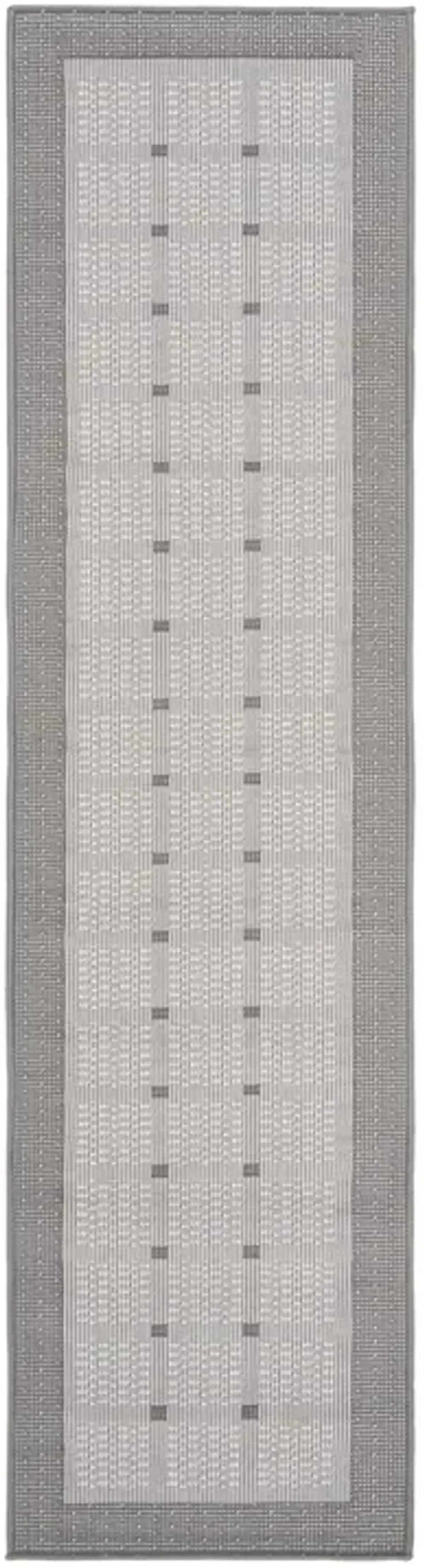 Safavieh BERMUDA 800 Collection BMU801F-28 Grey / Ivory 2' X 8'