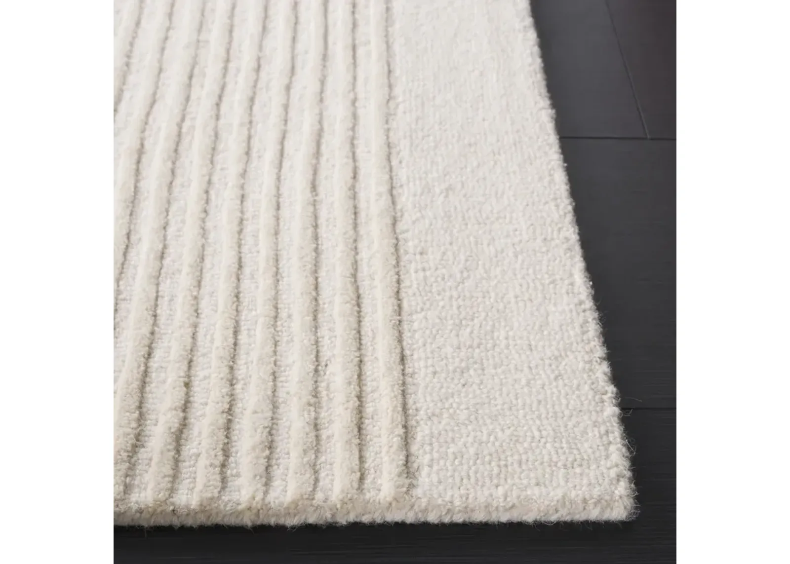 EBONY 125 IVORY 6' x 6' Square Square Rug