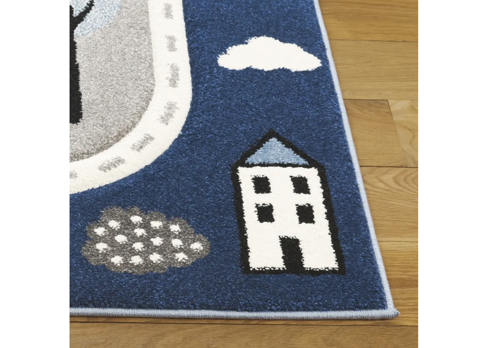 CAROUSEL KIDS 193 GREY  6'-7' x 6'-7' Square Square Rug