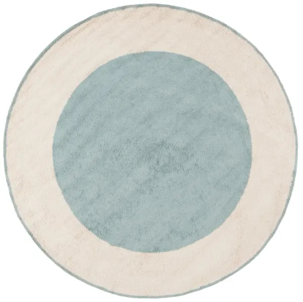 EASY CARE Hand Tufted 6' x 6' Round area rug