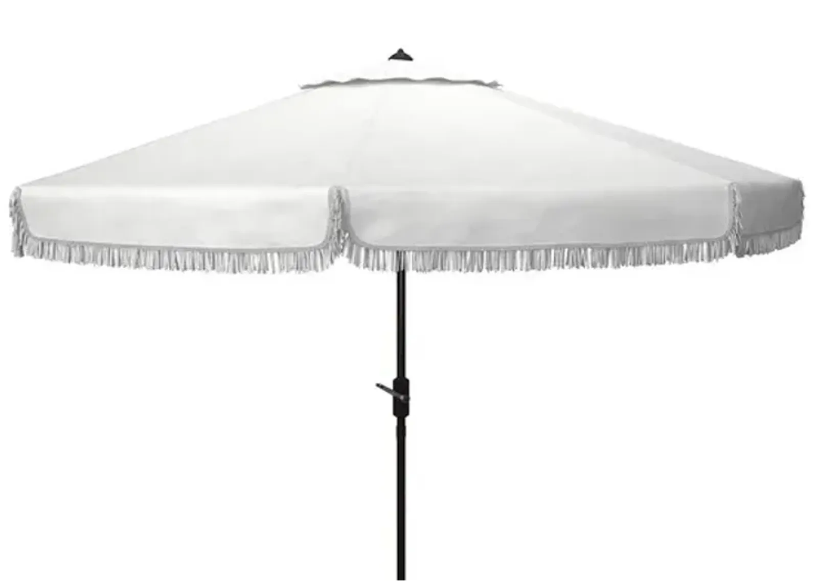 Milan Fringe 11' Round Crank Umbrella