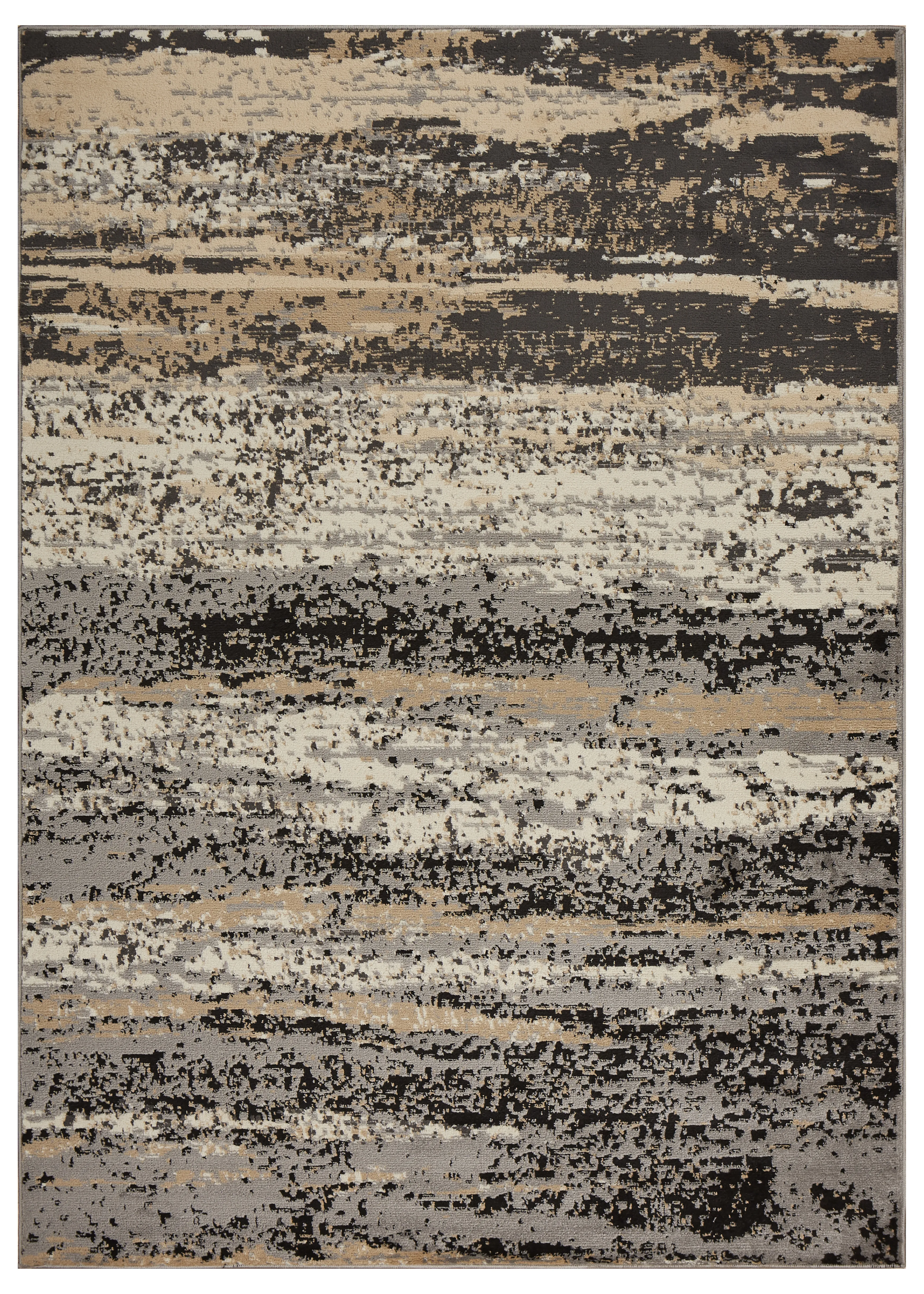 Izabella Abstract Distressed Area Rug 5'2" x 7'2"