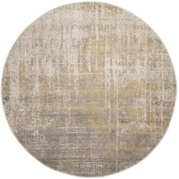 ADIRONDACK 207 CREME  3' x 3' Round Round Rug
