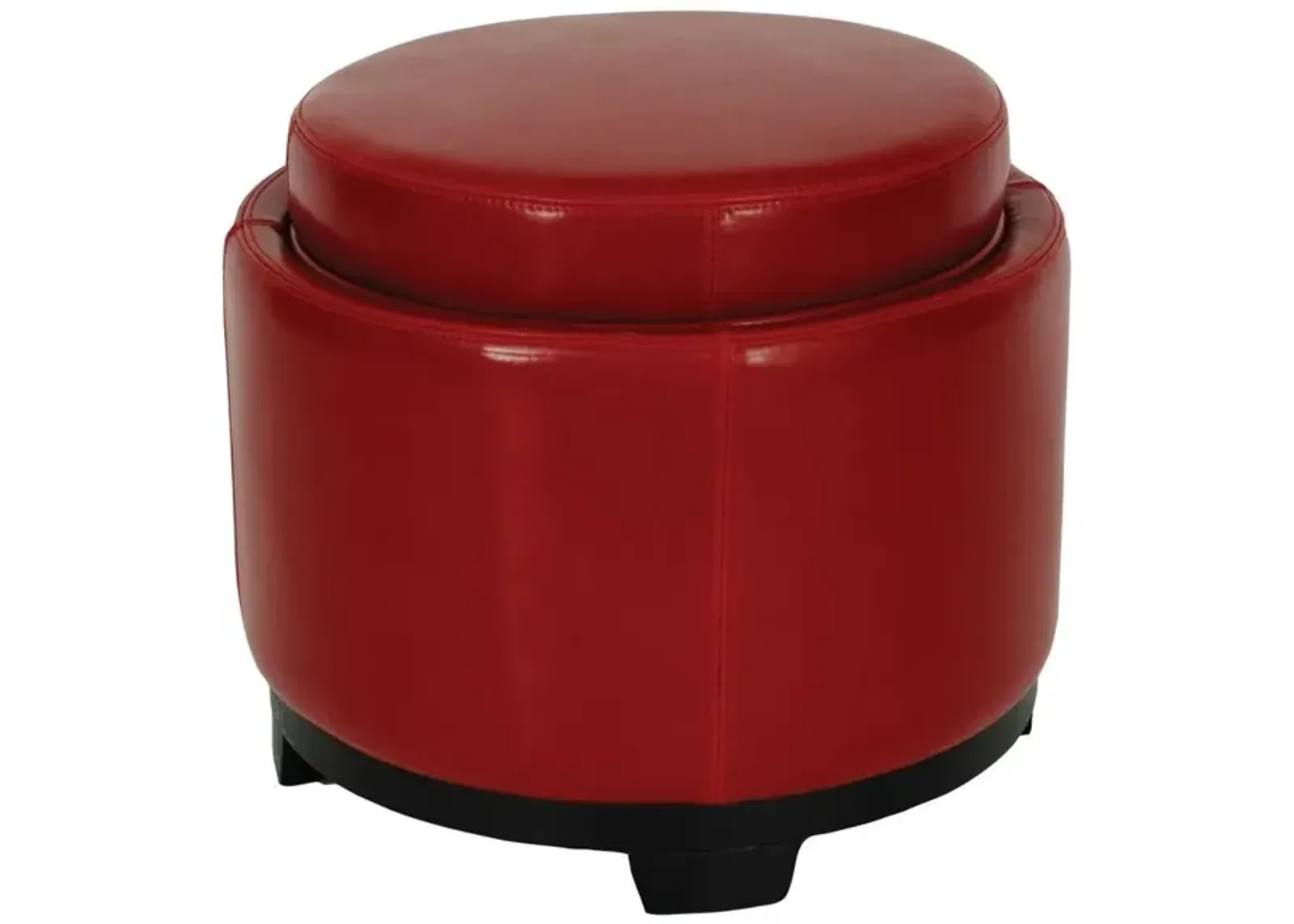 ROUND STORAGE TRAY OTTOMAN