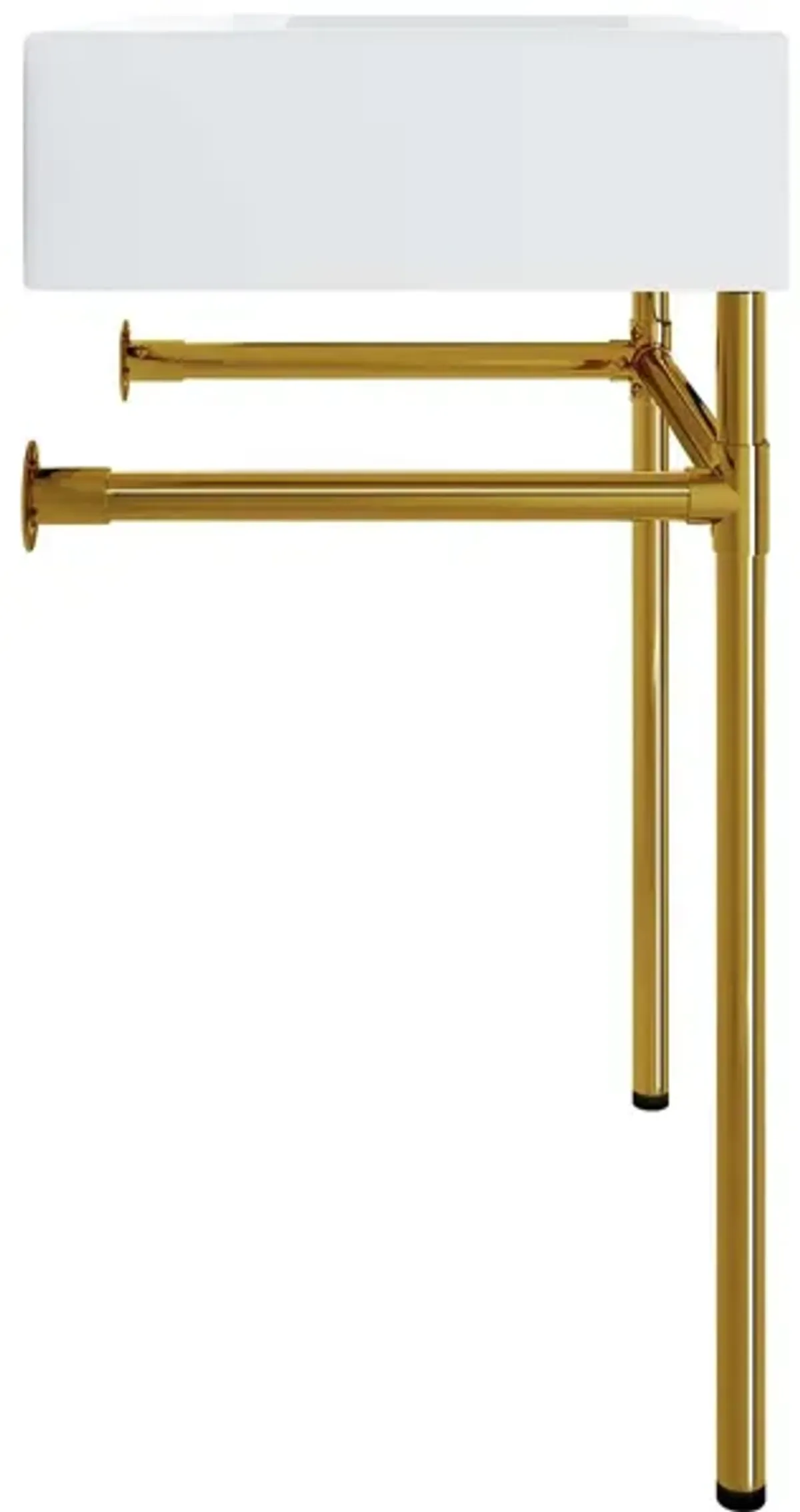 Redeem 24" Wall-Mount Gold Stainless Steel Bathroom Vanity