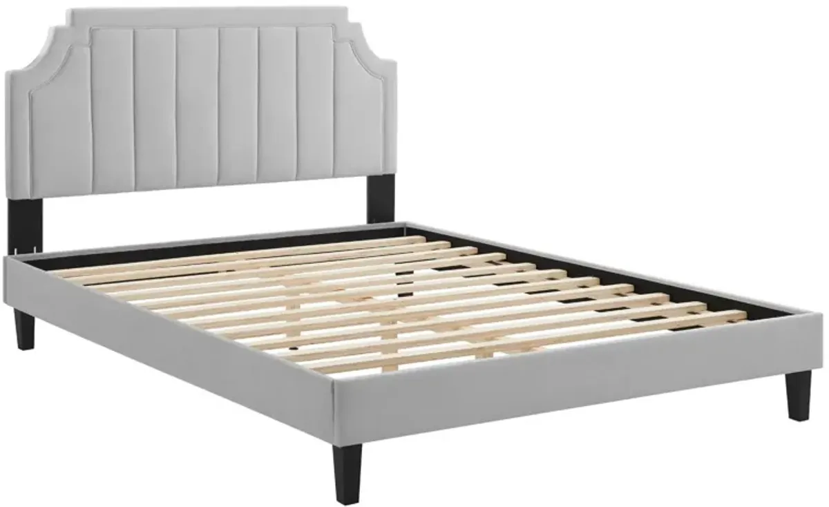 Sienna Performance Velvet Full Platform Bed