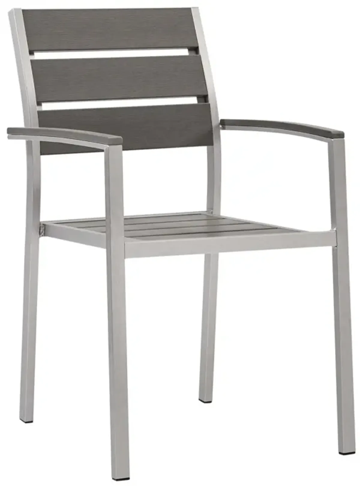 Shore Outdoor Patio Aluminum Dining Armchair Set of 2